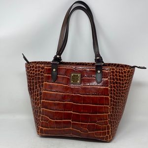❤️Dooney & Bourke Crocodile Fino Janie Tote in Excellent Condition.